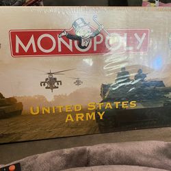 Brand New Still In Plastic  Monopoly United States Army Edition