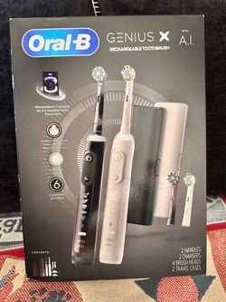 Oral-B Genius X Rechargeable Toothbrush 2-Pack