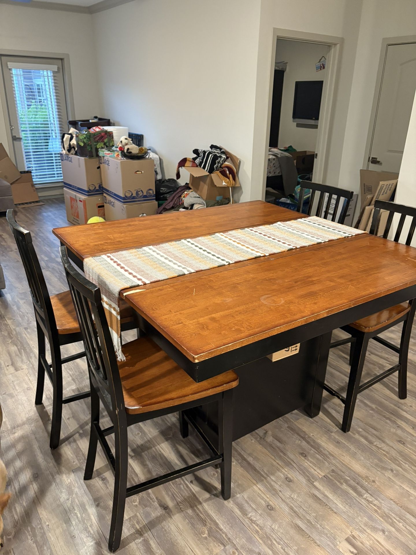 Wood Dining Table and Chairs