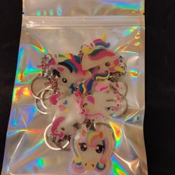 Unicorn Keychains lot of 12 New 
