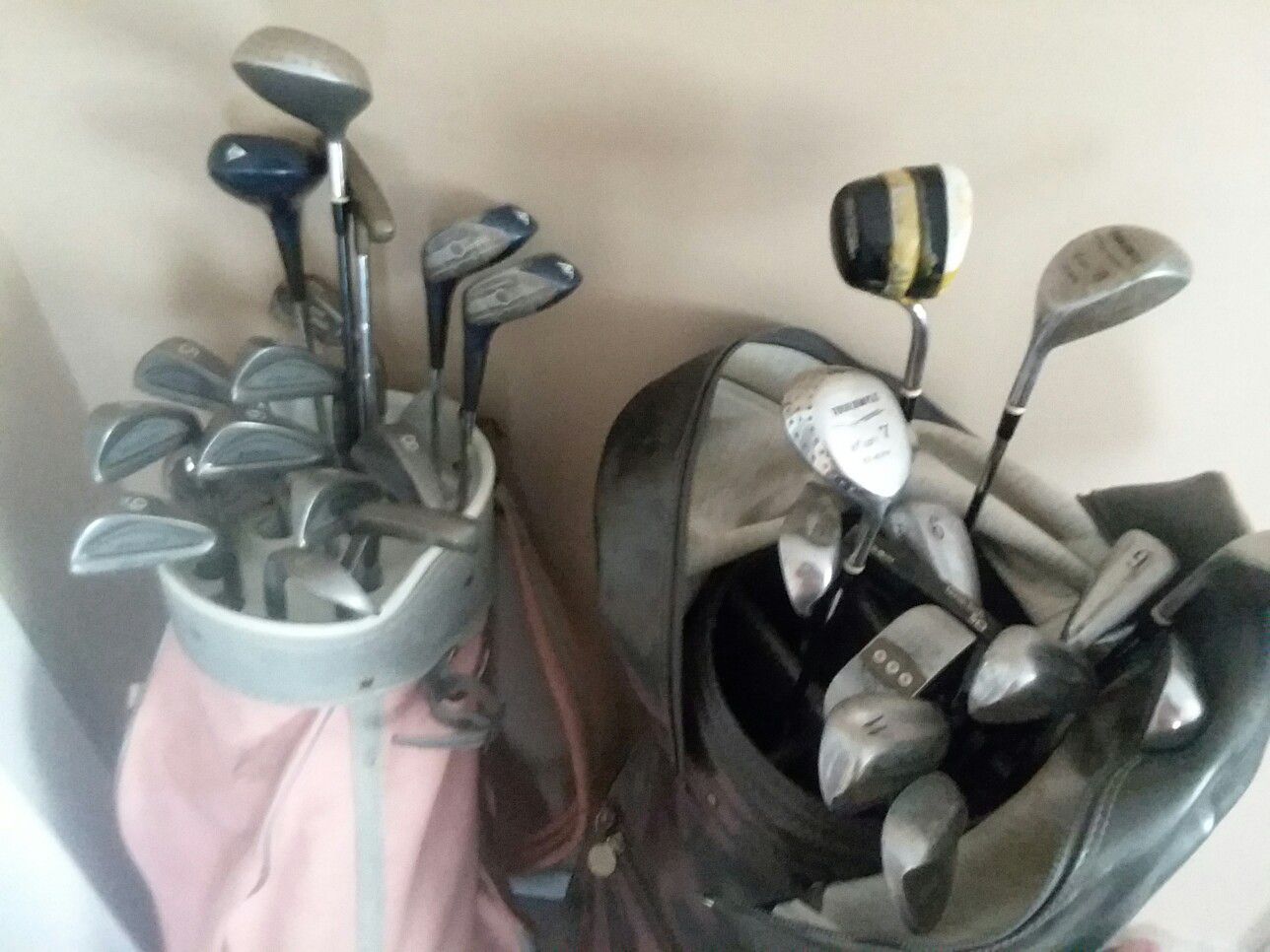 His and hers golf clubs