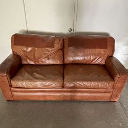 Leather Sleeper Sofa