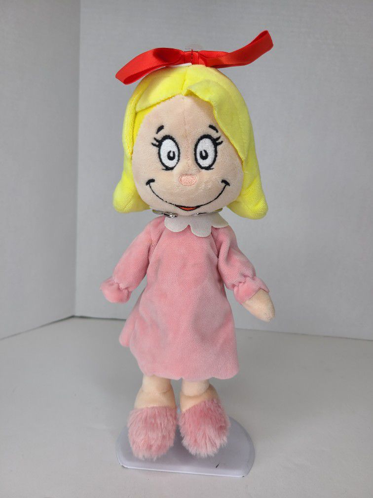 Dr. Seuss The Grinch Movie Cindy Lou Doll Plush Stuffed Animal Toy 10" Aurora 