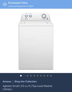 Amana Washer and Dryer