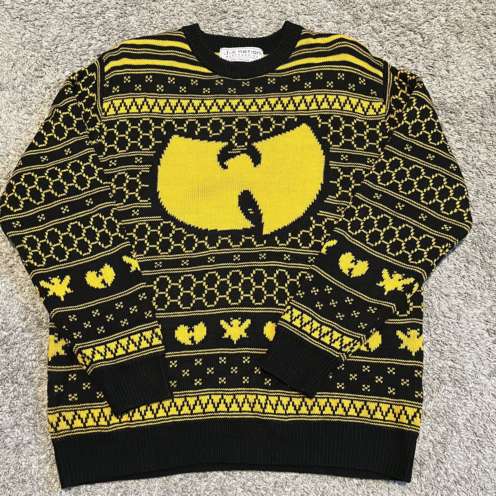 🔴 Wu-Tang Christmas Sweater Size XL WuTang Xmas Rza Gza
