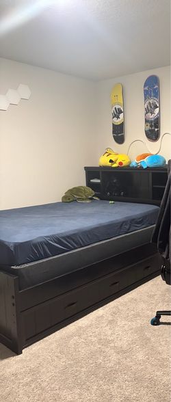 Bed frame and mattress