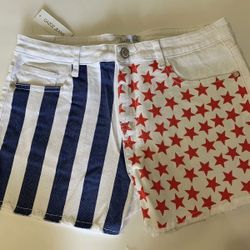 American Flag Women’s Short Junior Sizes Available 