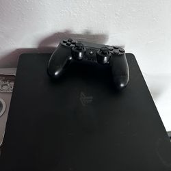 PS4 with controller