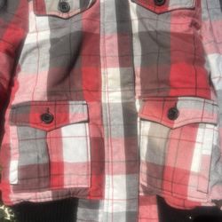 Bomber Jacket Plaid Ladies 