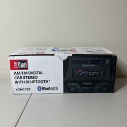 CAR DUAL AM/FM DIGITAL CAR STEREO W/BLUETOOTH