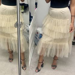 Beige Skirt Size M