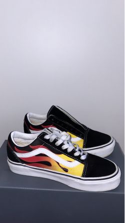 Vans Okd Skool flames Size 5.5W