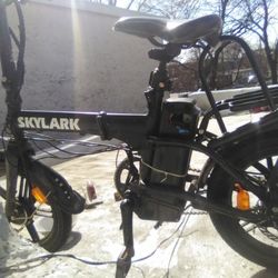 Skylark Electric E-bike Fold Up 