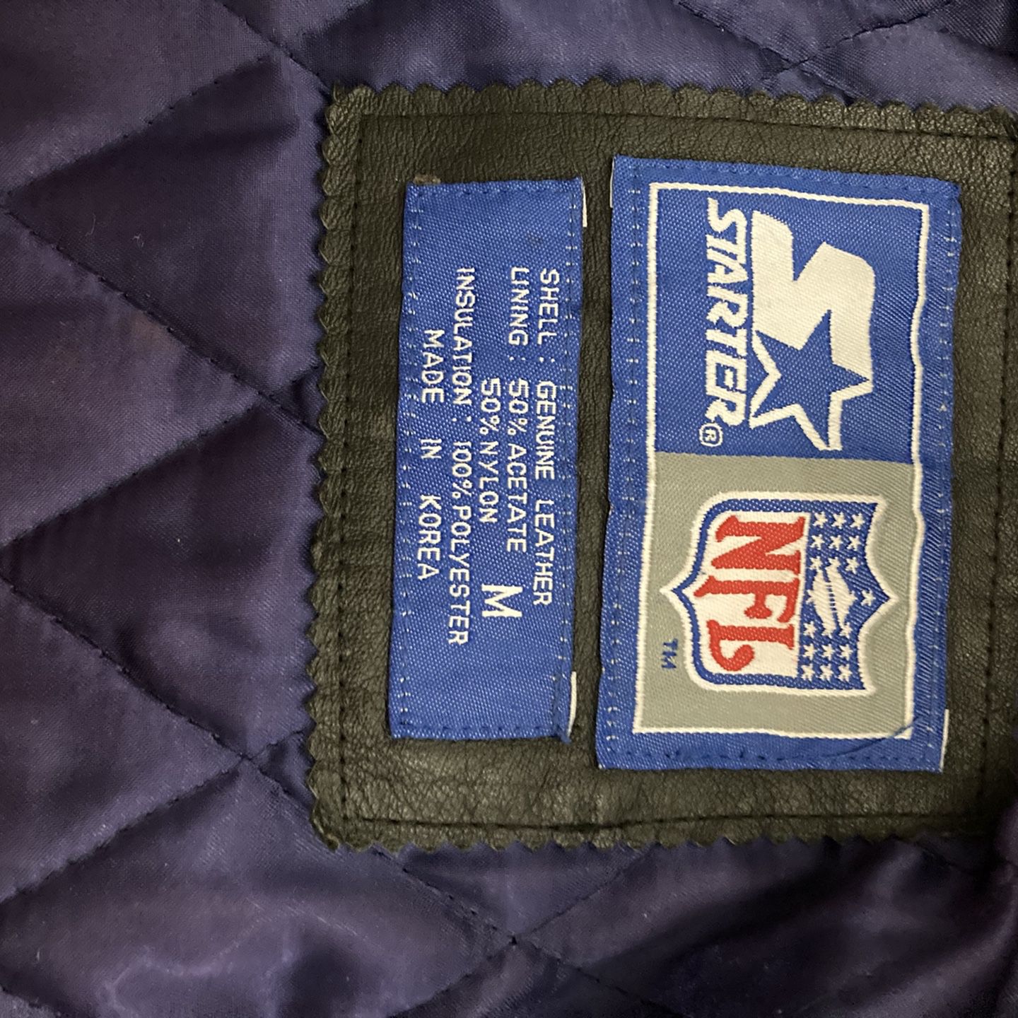 Original Buffalo Bills Leather Jacket size M