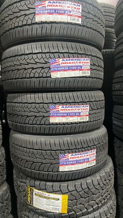 275/45r20 American Road Star Set of 4 new tires includes installation and balance
