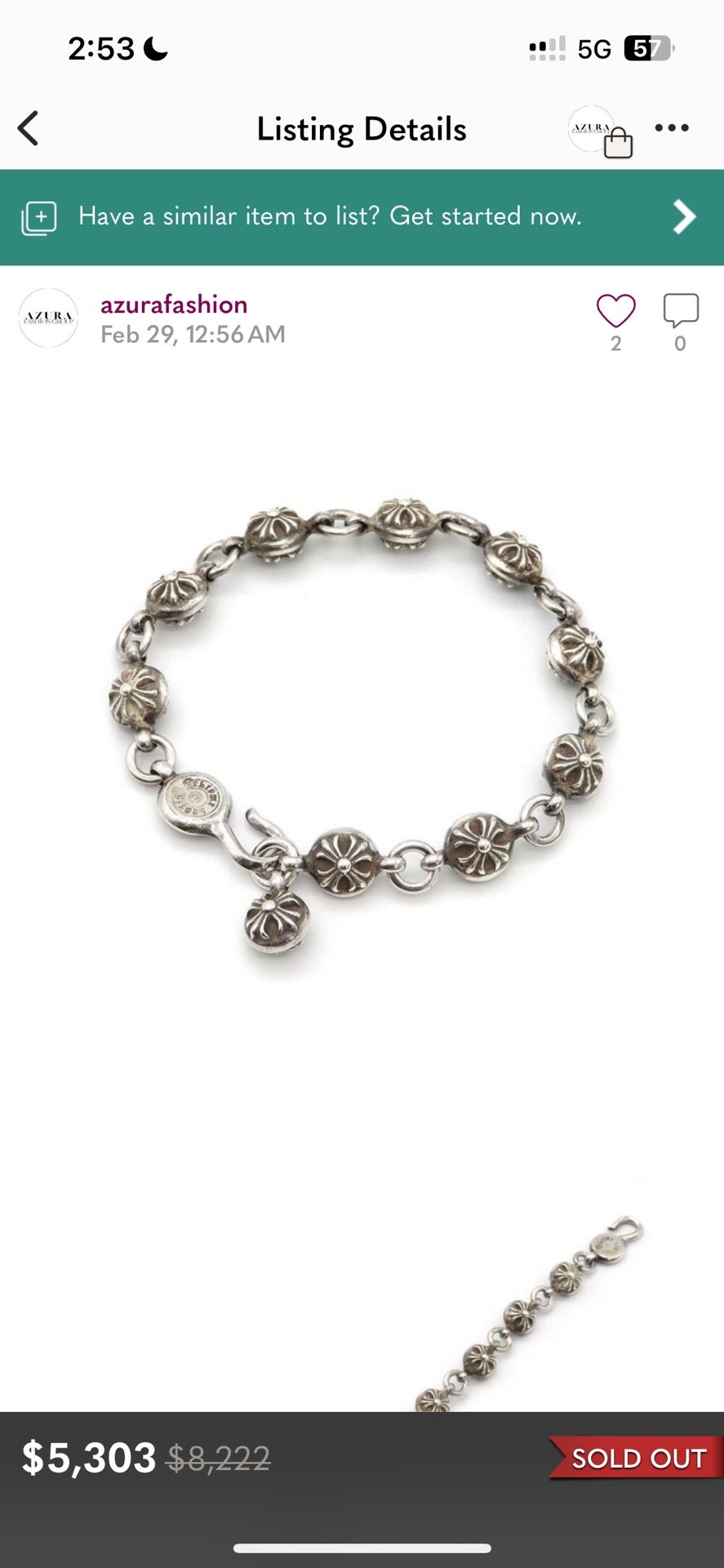 Chromehearts Bracelet