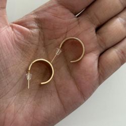 New | Vintage Gold Hoop Earrings with a Minimalist Design