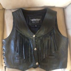 Leather Biker Vest