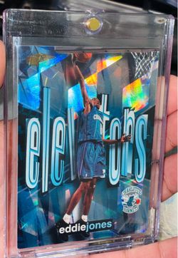 1999-00 Flair Showcase Elevators SSP #6E Eddie Jones Charlotte Hornets