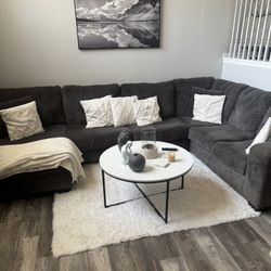 Dark Grey Sectional 
