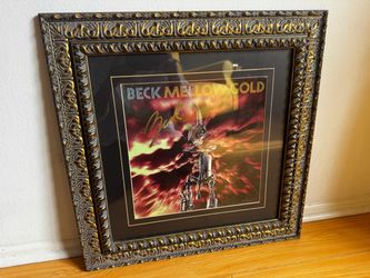 Beck Mellow Gold Signed Vinyl Custom Frame w/  Certificate