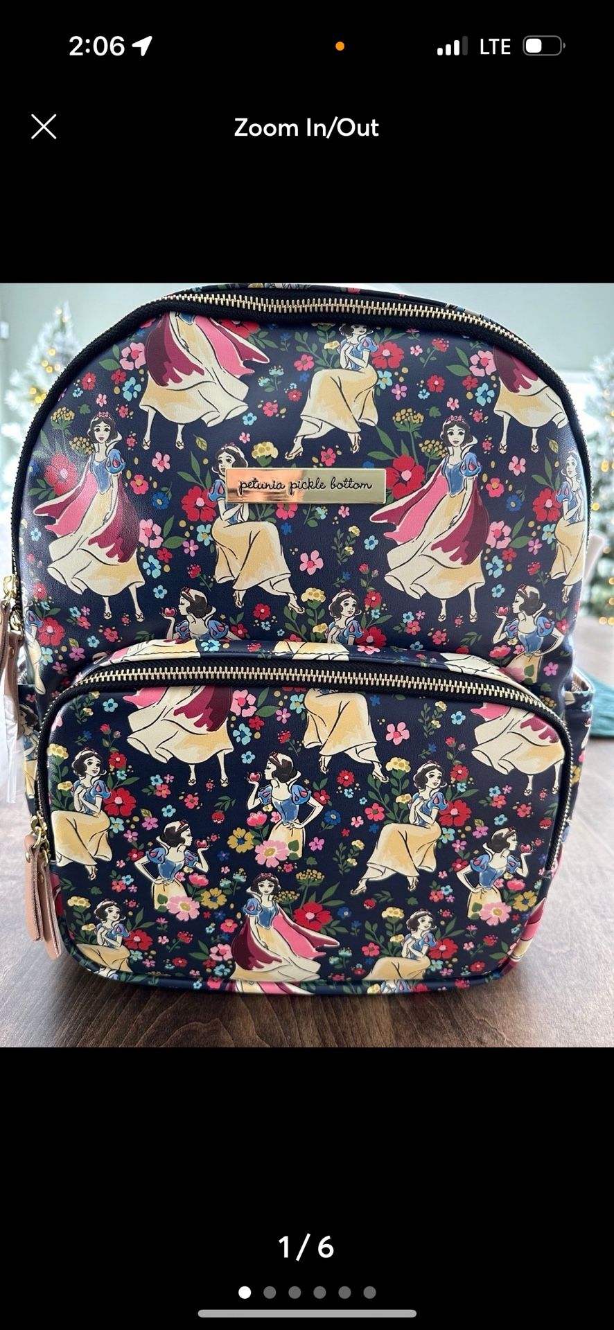 Brand New Disney Snow White Large Backpack