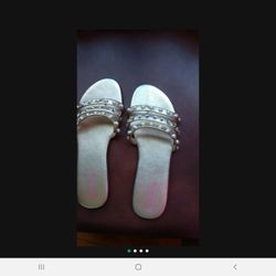 Lilly Pulitzer  Gold Sandals...new In Box