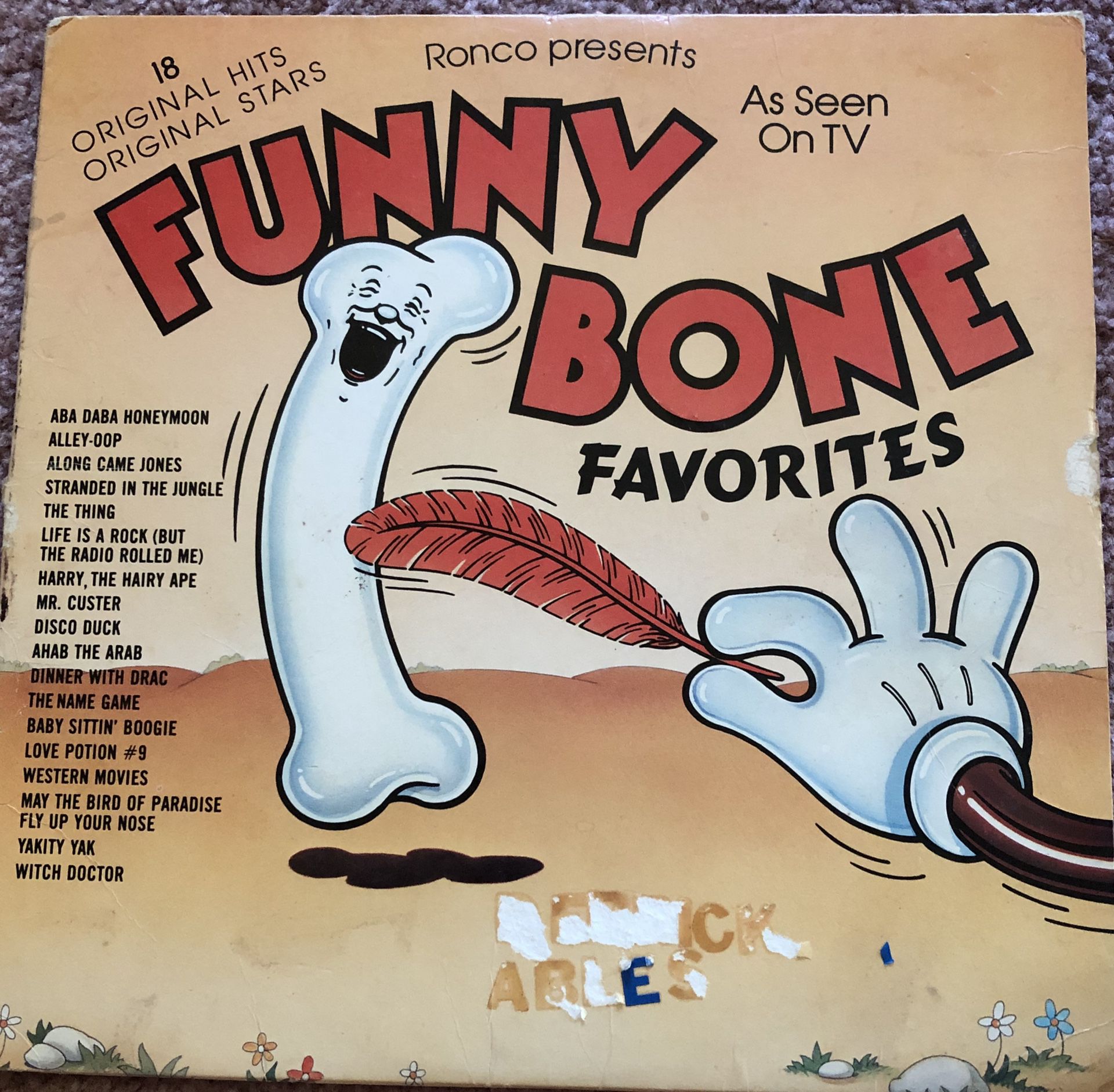 Comedy “Funny Bone Favorites” Vinyl Album $7