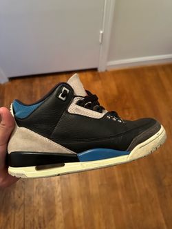 Jordan 3 black and blue
