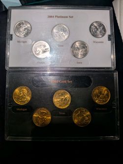 2004 Platinum and Gold Coin Set - Rare Duo