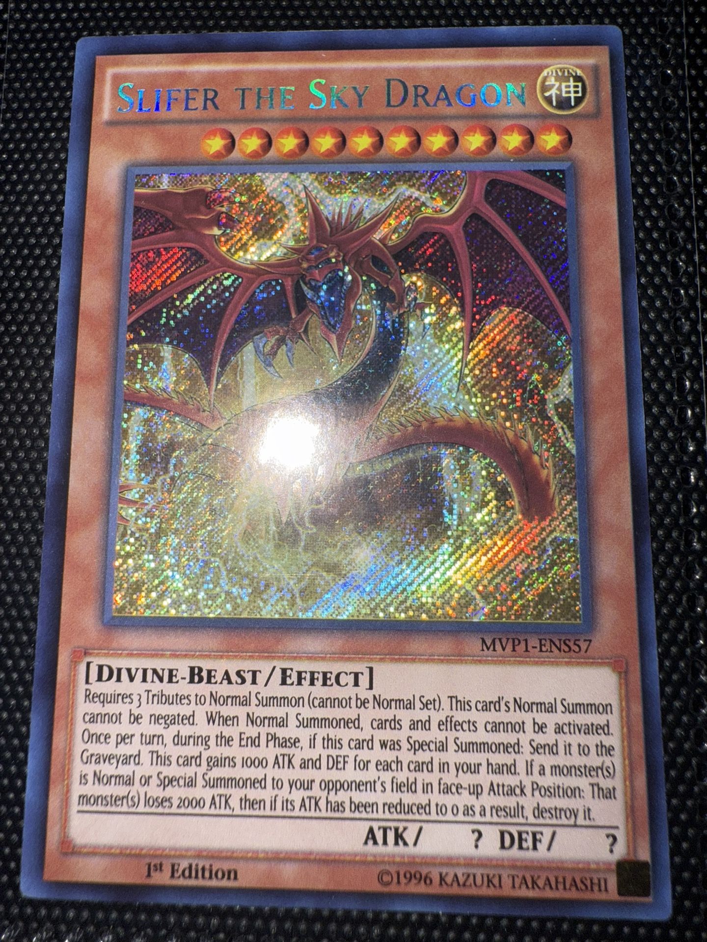 Secret Rare Slifer The Sky Dragon