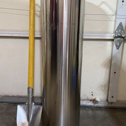 Portable Geoduck Tube - Portable Stainless Steel Geoduck Foraging Tube Diameter:10 in | Height:35 in