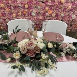 Wedding Flower Garland Dusty Rose 