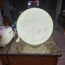 Large fiberglass moon lamp
