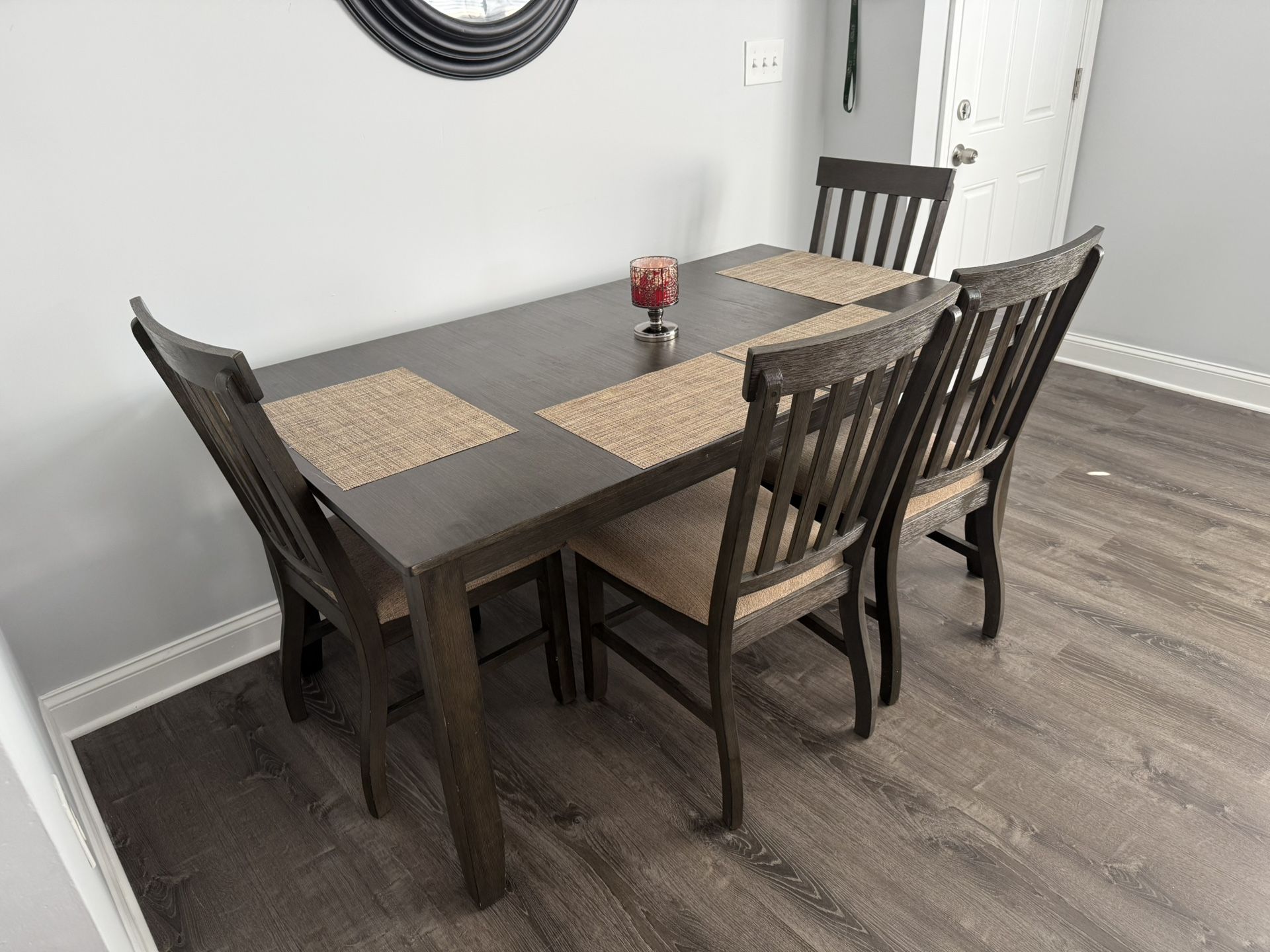 Dining room table with four chairs