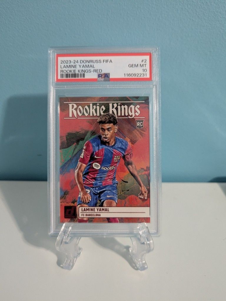 Lamine Yamal rookie kings red psa 10