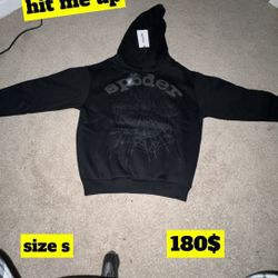 sp5der hoodie size small brand new hit me up