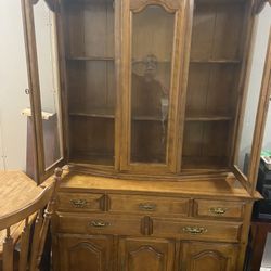 Beautiful Antique Maplewood Hutch