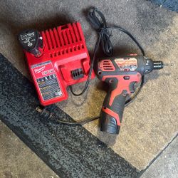 M12 Drill With 2 Batteries And A Dual Charger 