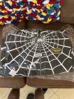 Supreme Spider-Man Vanson leathers zip up hooded sweatshirt