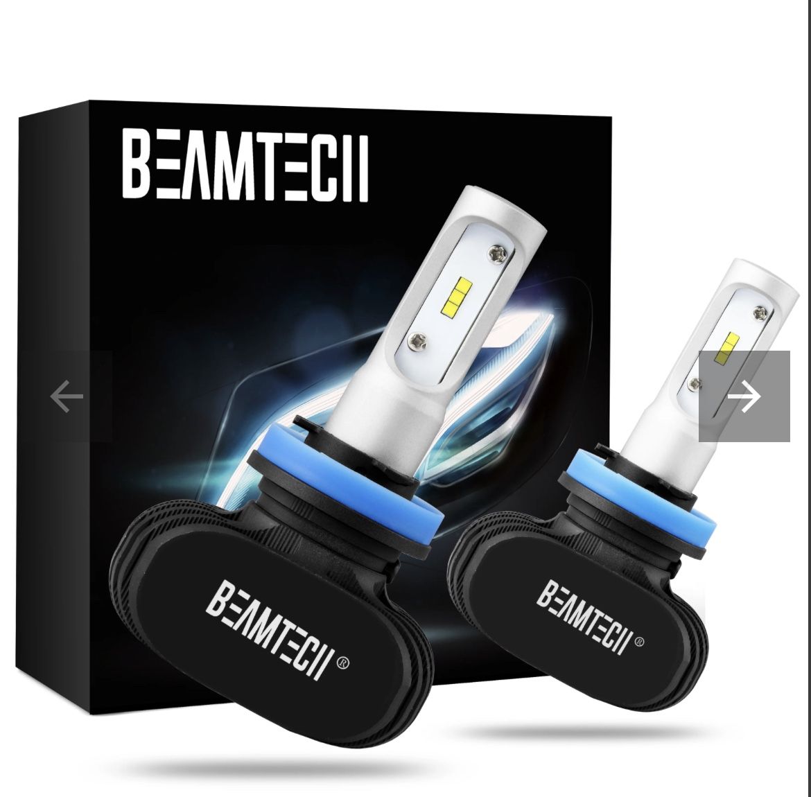 BEAMTECH LED HEADLIGHT BULBS H11 H8 H9