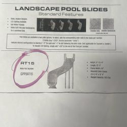 New Landscape Pool Slide