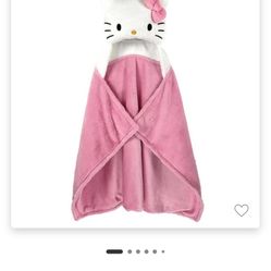 New Hello Kitty Hooded Blanket $15 Firm
