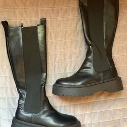 Thigh High Chunky Boots 
