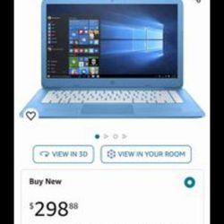 HP Light Blue Laptop 