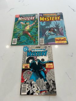 Bronze Age Horror:House of Mystery #294(VG-),297(VG),301(1 Staple Detached at Centerfold) Low Grade