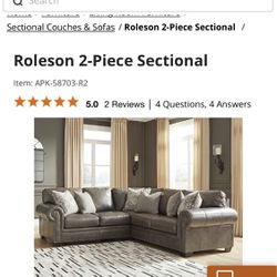  Ashley furniture Roleson 2-piece sectional