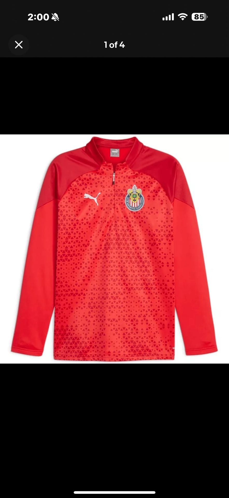 Puma Chivas Quarter Zip Training Jacket