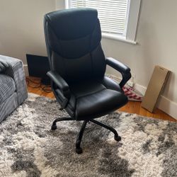 Black Leather Office Chair