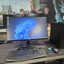 VERY FAST Dell Optiplex Quad Core I7 Desktop Computer + 24" Monitor 